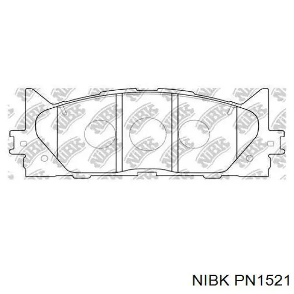 Sapatas do freio dianteiras de disco Nibk PN1521 preço, a partir de 34,10 USD