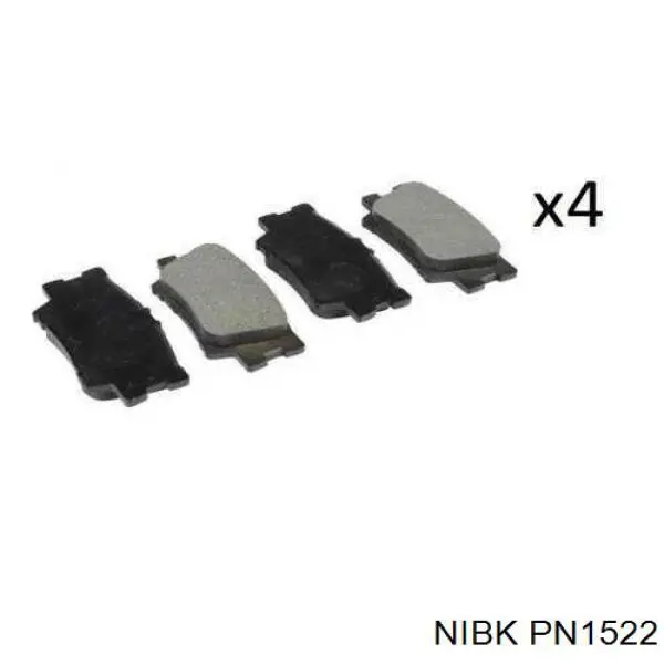Sapatas do freio traseiras de disco Nibk PN1522 preço, a partir de 20,42 USD