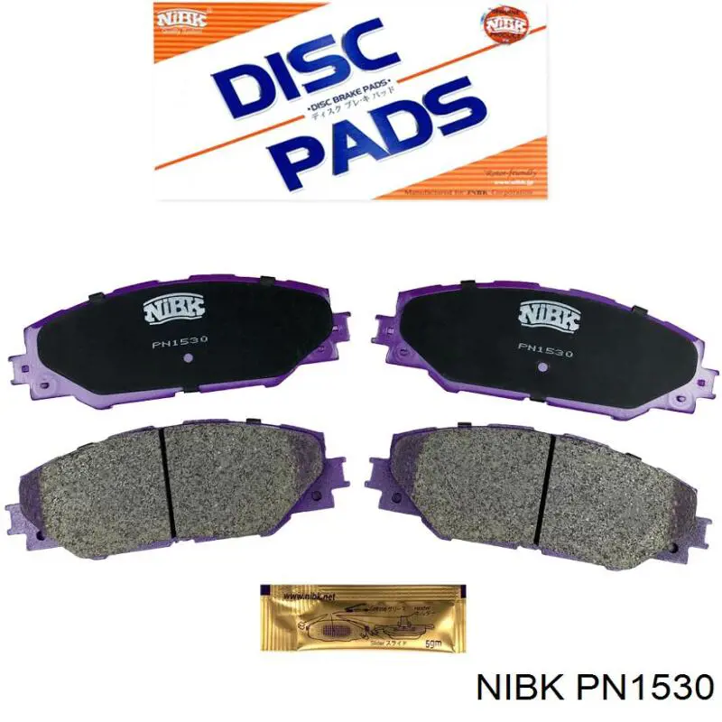 PN1530 Nibk Sapatas do freio dianteiras de disco