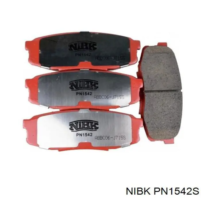 Compre PN1542S Nibk Sapatas do freio traseiras de disco