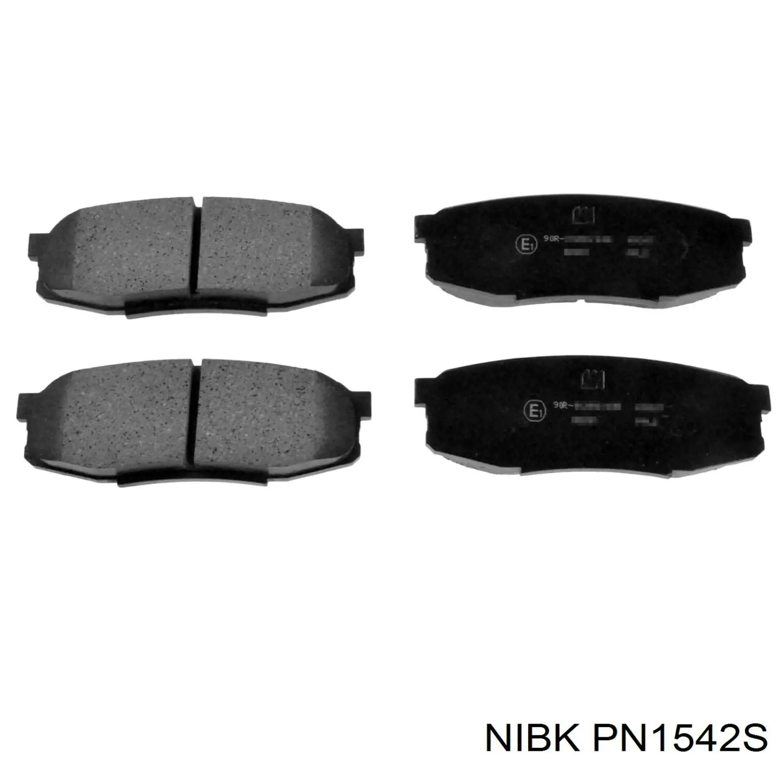 Sapatas do freio traseiras de disco PN1542S Nibk