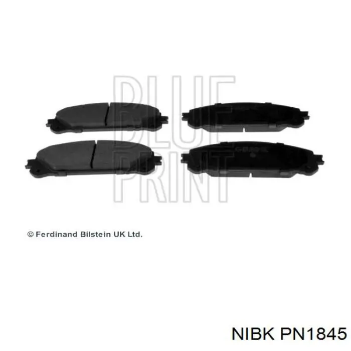 Compre PN1845 Nibk Sapatas do freio dianteiras de disco
