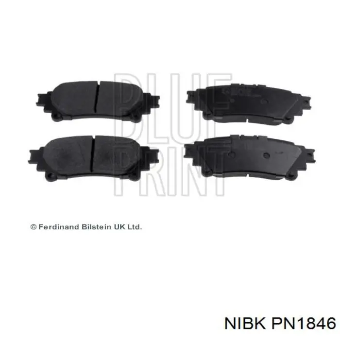 Sapatas do freio traseiras de disco Nibk PN1846 preço, a partir de 13,98 USD