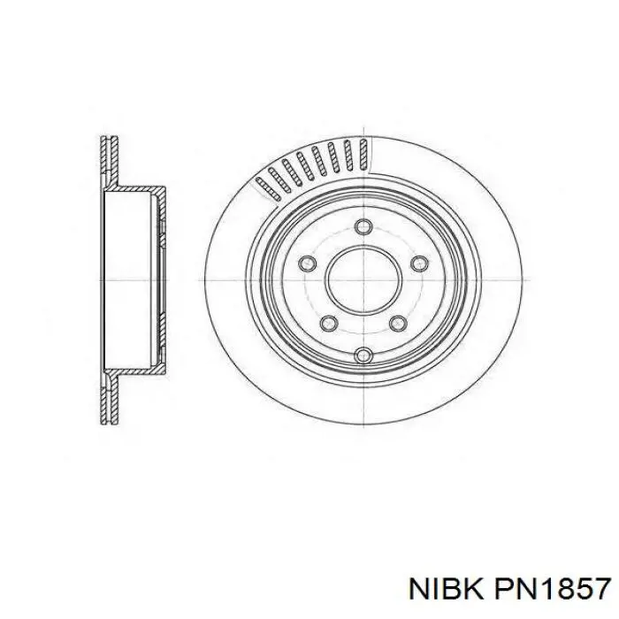 PN1857 Nibk Sapatas do freio dianteiras de disco