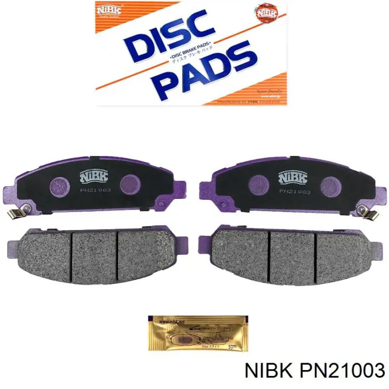 PN21003 Nibk Sapatas do freio dianteiras de disco