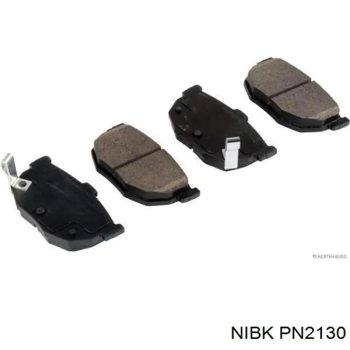 Sapatas do freio traseiras de disco PN2130 Nibk