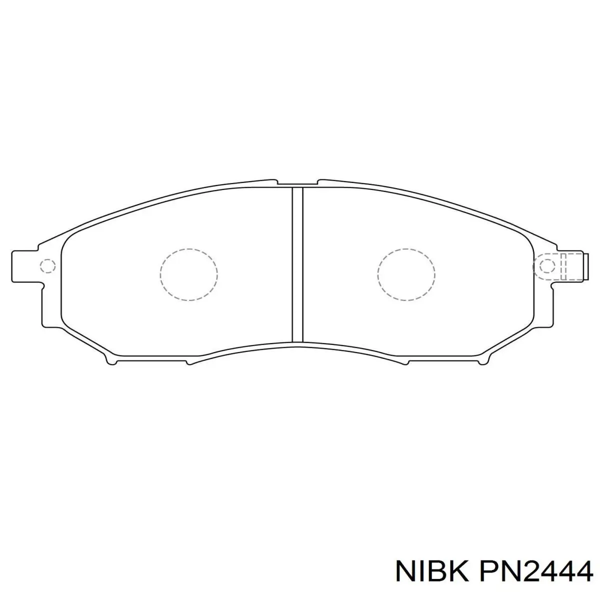 Sapatas do freio dianteiras de disco Nibk PN2444 preço, a partir de 32,06 USD