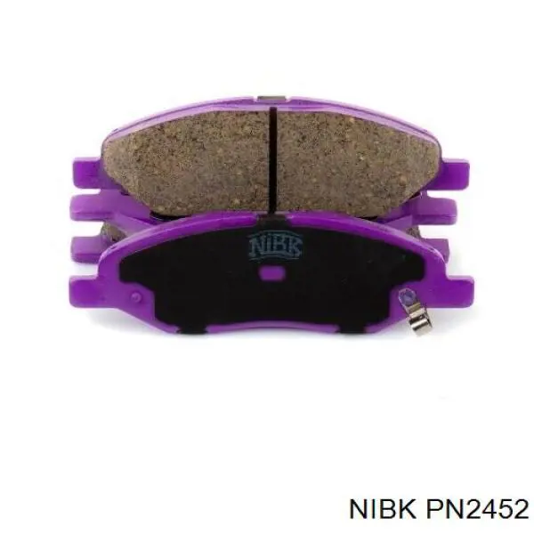 PN2452 Nibk Sapatas do freio dianteiras de disco