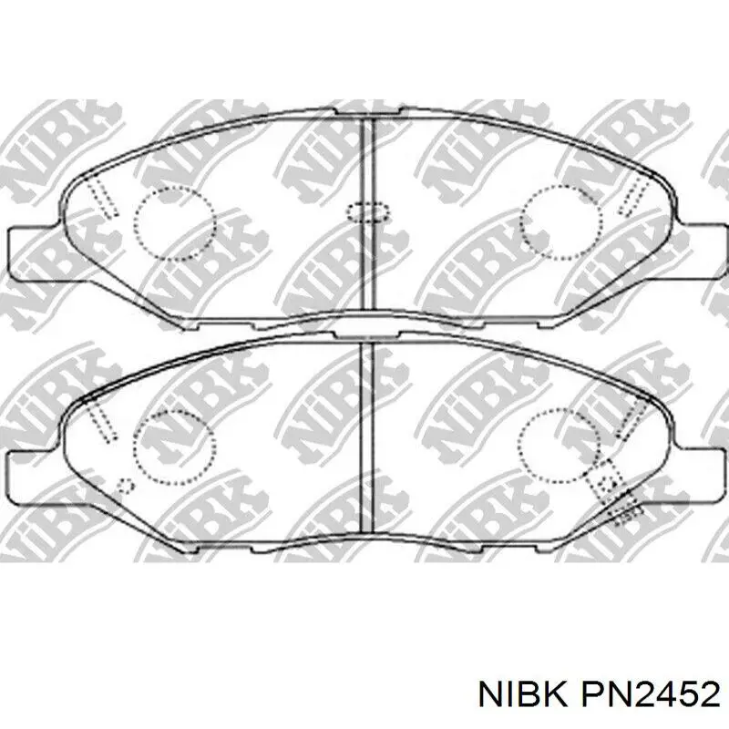 Sapatas do freio dianteiras de disco Nibk PN2452 preço, a partir de 24,80 USD