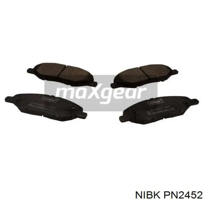 Compre PN2452 Nibk Sapatas do freio dianteiras de disco