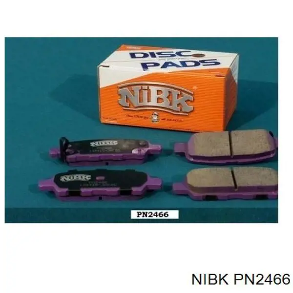 Sapatas do freio traseiras de disco Nibk PN2466 preço, a partir de 20,43 USD
