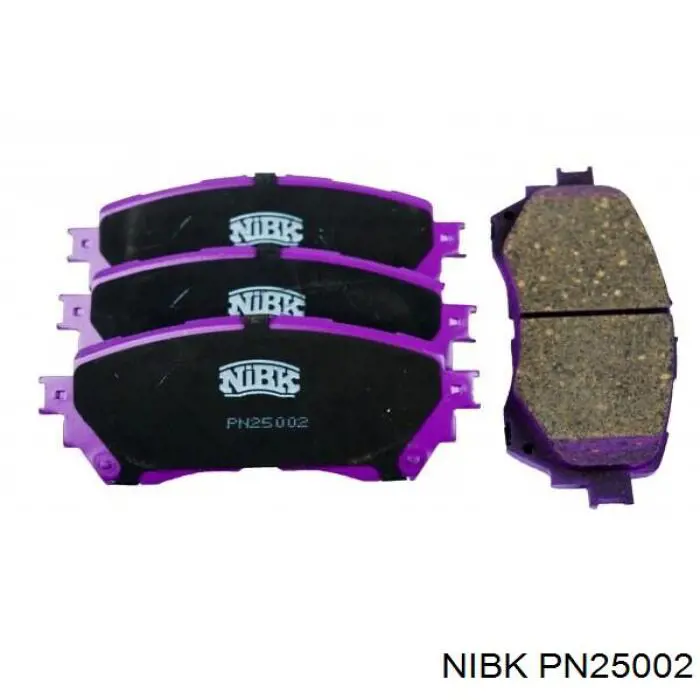 PN25002 Nibk Sapatas do freio dianteiras de disco
