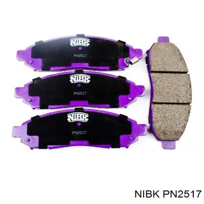 PN2517 Nibk Sapatas do freio dianteiras de disco
