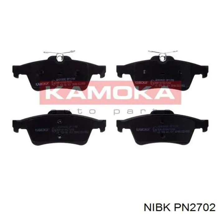 Sapatas do freio traseiras de disco Nibk PN2702 preço, a partir de 24,12 USD