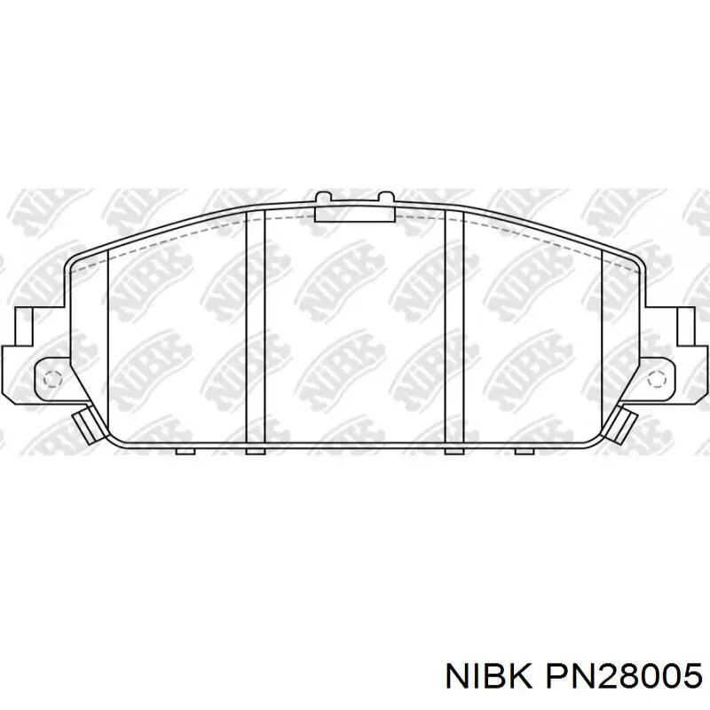 Sapatas do freio dianteiras de disco Nibk PN28005 preço, a partir de 26,63 USD