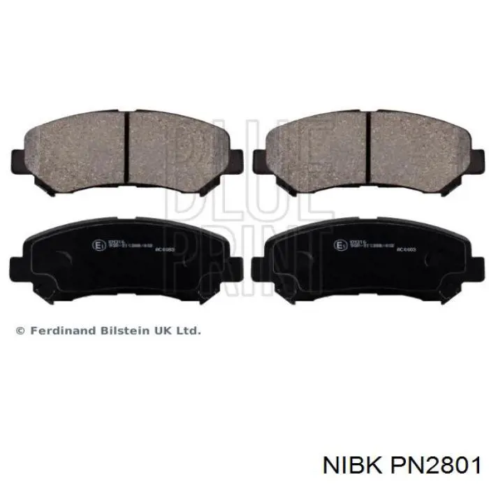 Sapatas do freio dianteiras de disco Nibk PN2801 preço, a partir de 26,33 USD