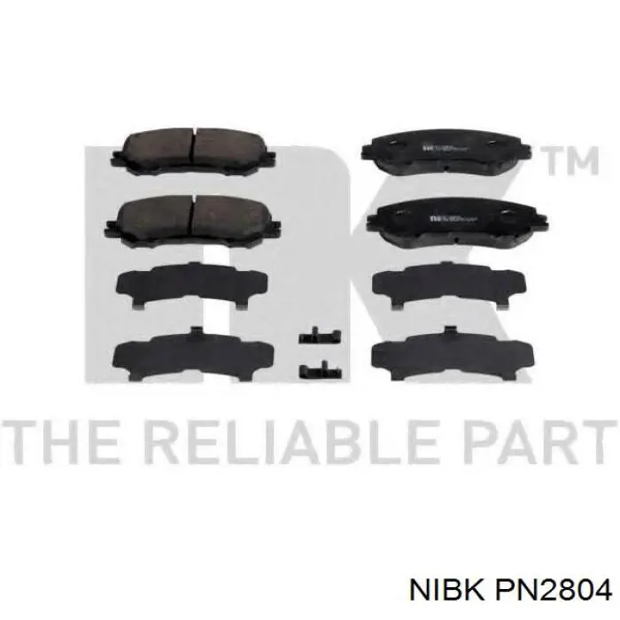 Compre PN2804 Nibk Sapatas do freio dianteiras de disco