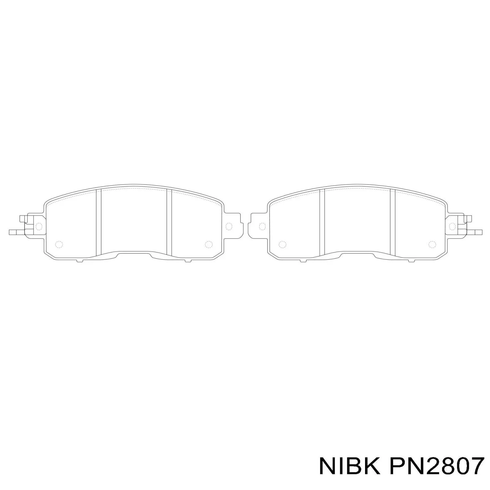 Sapatas do freio dianteiras de disco Nibk PN2807 preço, a partir de 53,88 USD