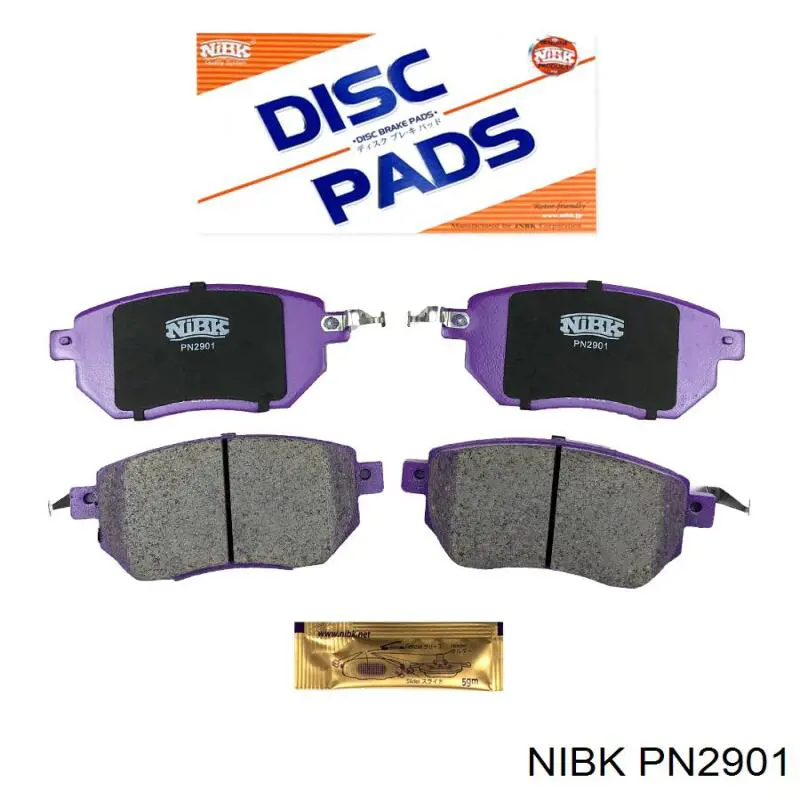 PN2901 Nibk Sapatas do freio dianteiras de disco