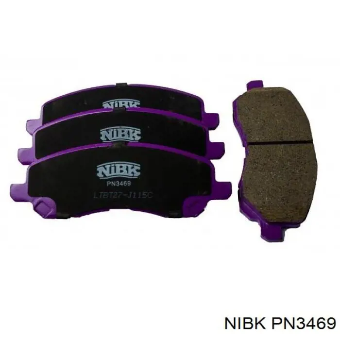 PN3469 Nibk Sapatas do freio dianteiras de disco
