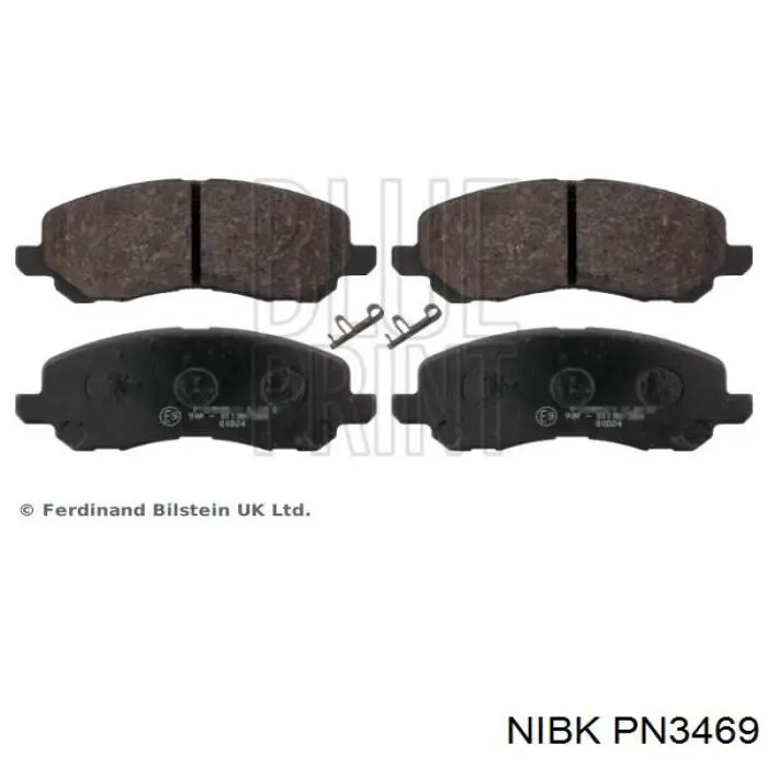 Sapatas do freio dianteiras de disco Nibk PN3469 preço, a partir de 29,41 USD