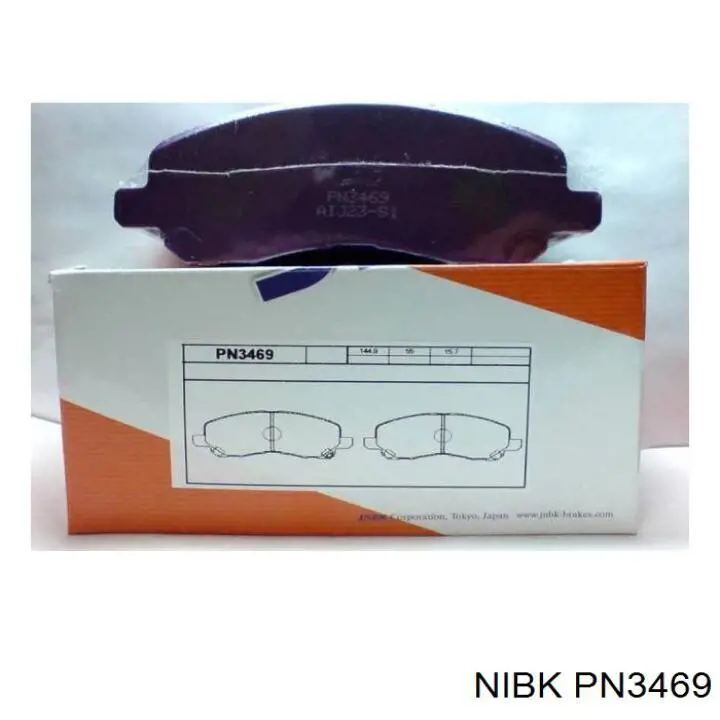 Compre PN3469 Nibk Sapatas do freio dianteiras de disco