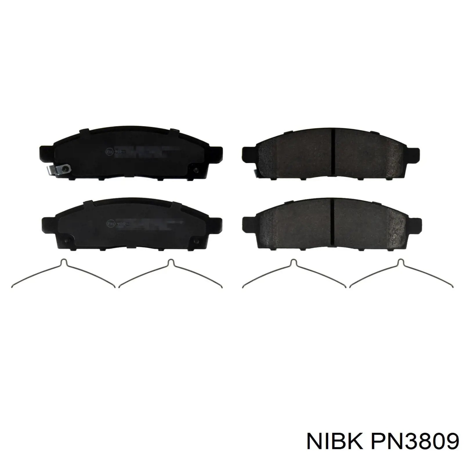 Sapatas do freio dianteiras de disco Nibk PN3809 preço, a partir de 32,96 USD