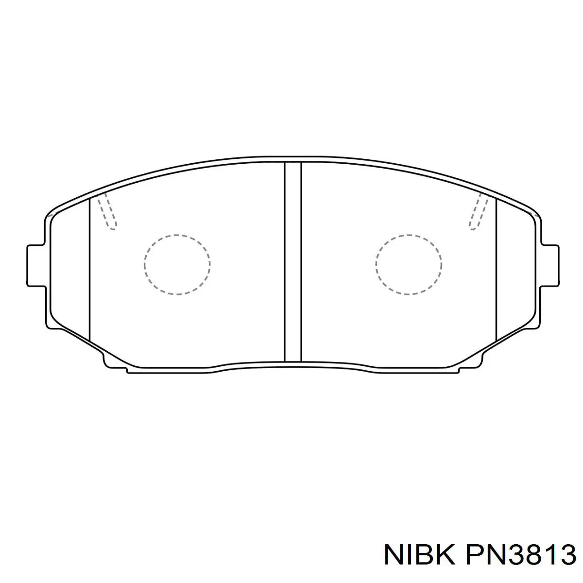 Compre PN3813 Nibk Sapatas do freio dianteiras de disco