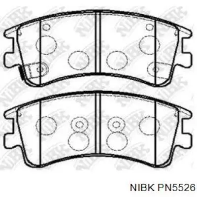 Sapatas do freio dianteiras de disco Nibk PN5526 preço, a partir de 31,17 USD
