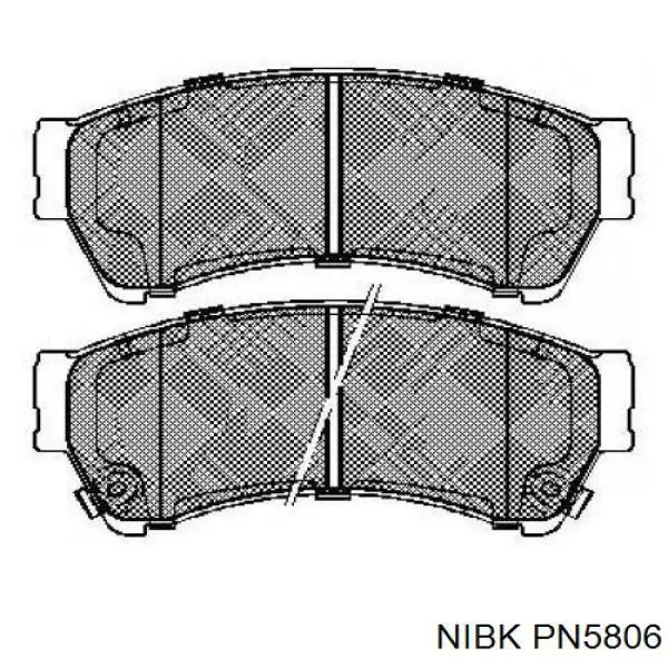 Sapatas do freio dianteiras de disco Nibk PN5806 preço, a partir de 32,93 USD