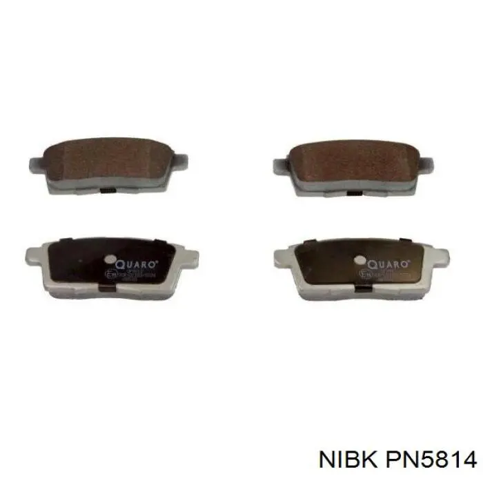 Sapatas do freio traseiras de disco Nibk PN5814 preço, a partir de 30,36 USD