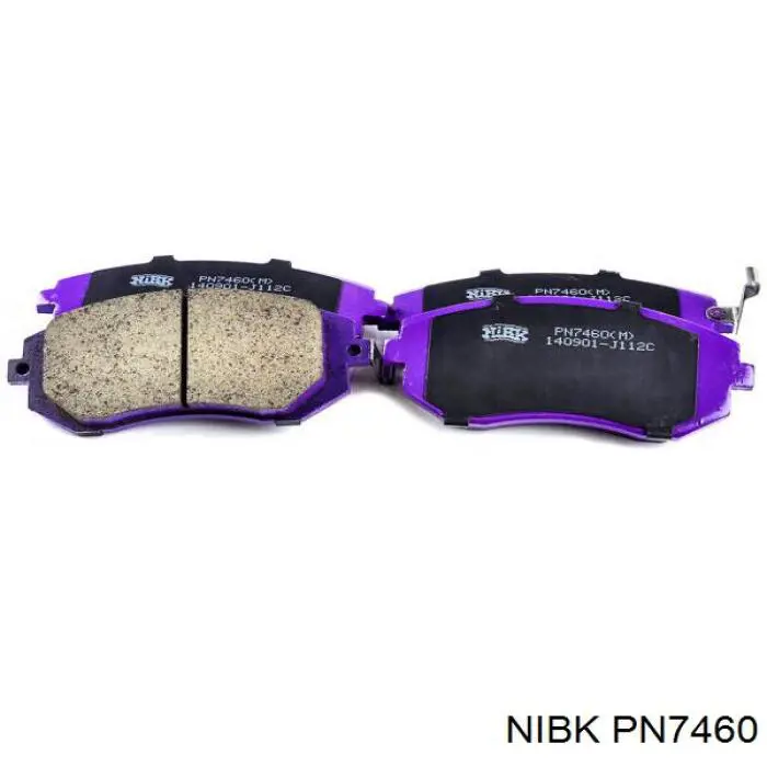PN7460 Nibk Sapatas do freio dianteiras de disco