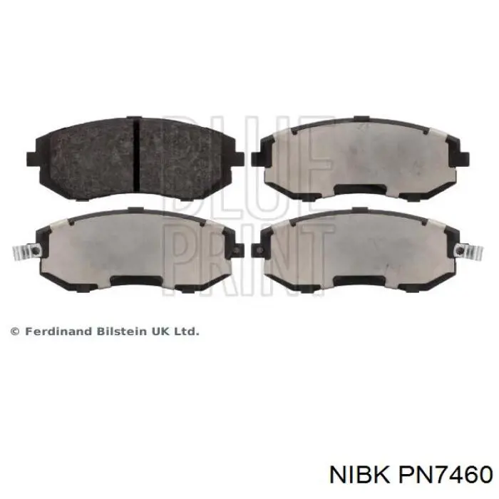 Sapatas do freio dianteiras de disco Nibk PN7460 preço, a partir de 53,78 USD