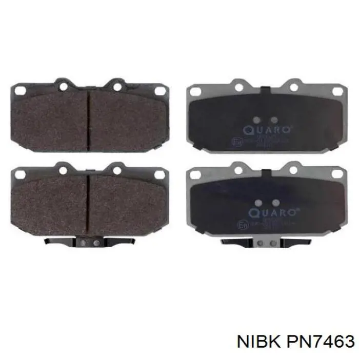 Compre PN7463 Nibk Sapatas do freio dianteiras de disco