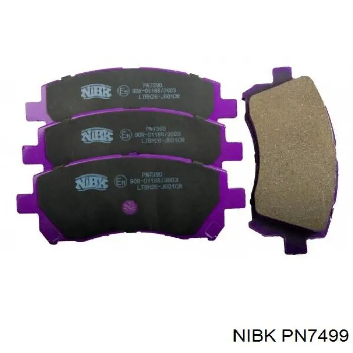 Compre PN7499 Nibk Sapatas do freio dianteiras de disco