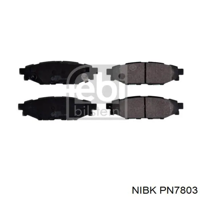Compre PN7803 Nibk Sapatas do freio traseiras de disco