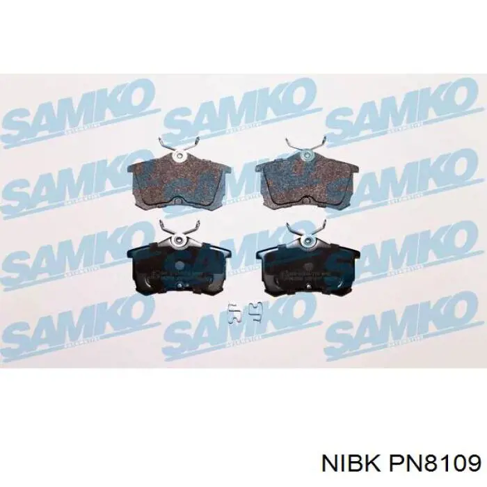 Sapatas do freio traseiras de disco Nibk PN8109 preço, a partir de 24,47 USD