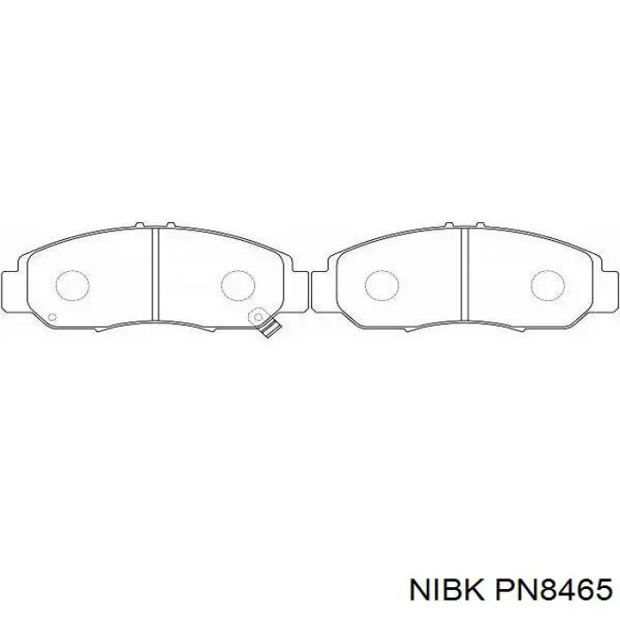Sapatas do freio dianteiras de disco Nibk PN8465 preço, a partir de 30,72 USD
