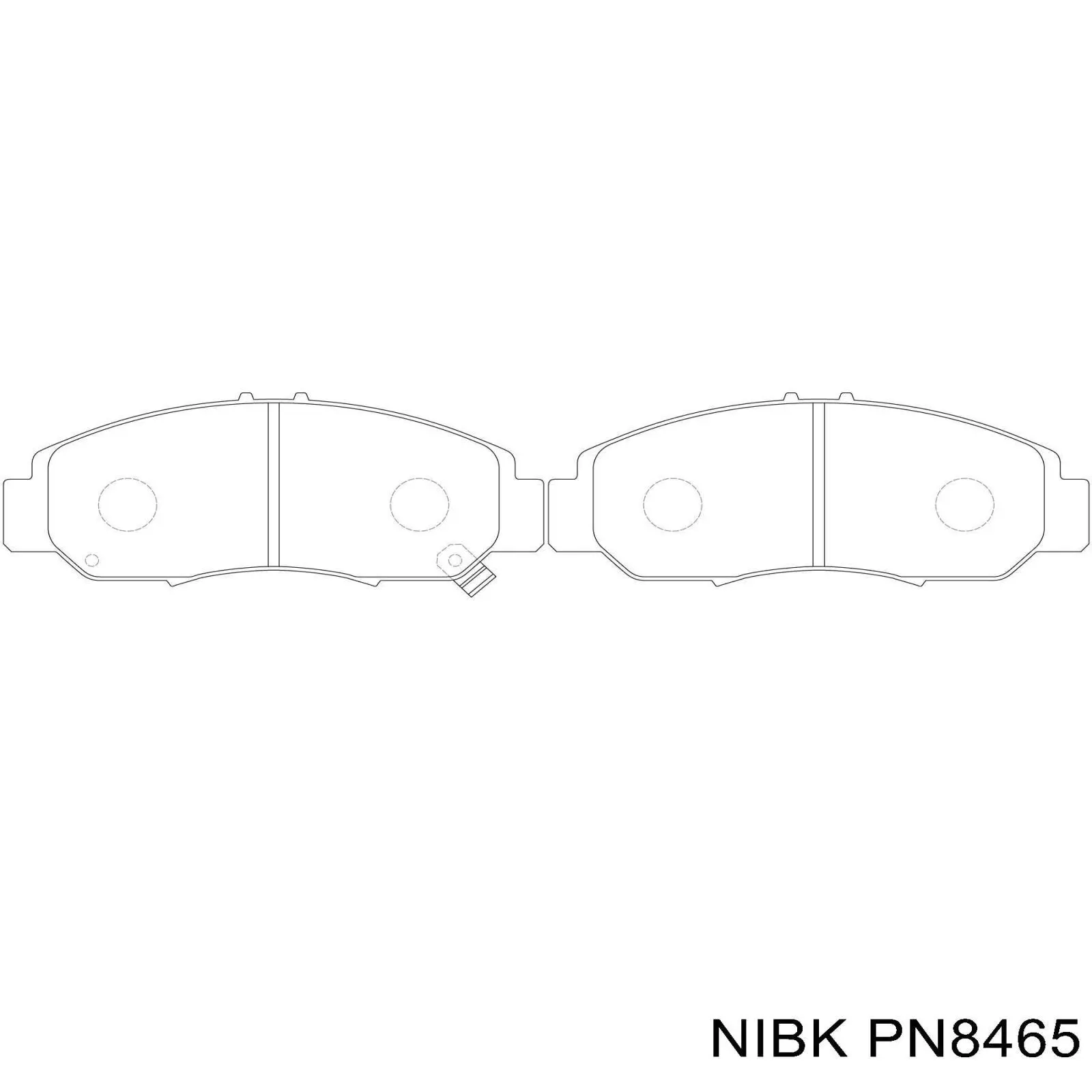 Compre PN8465 Nibk Sapatas do freio dianteiras de disco