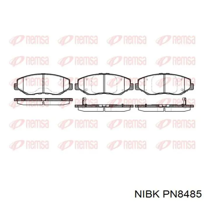Sapatas do freio dianteiras de disco Nibk PN8485 preço, a partir de 27,86 USD