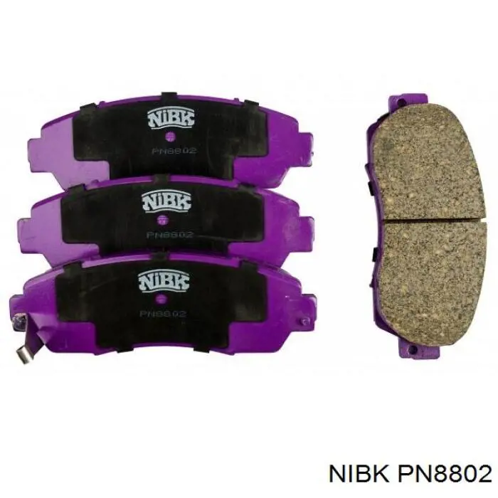 PN8802 Nibk Sapatas do freio dianteiras de disco