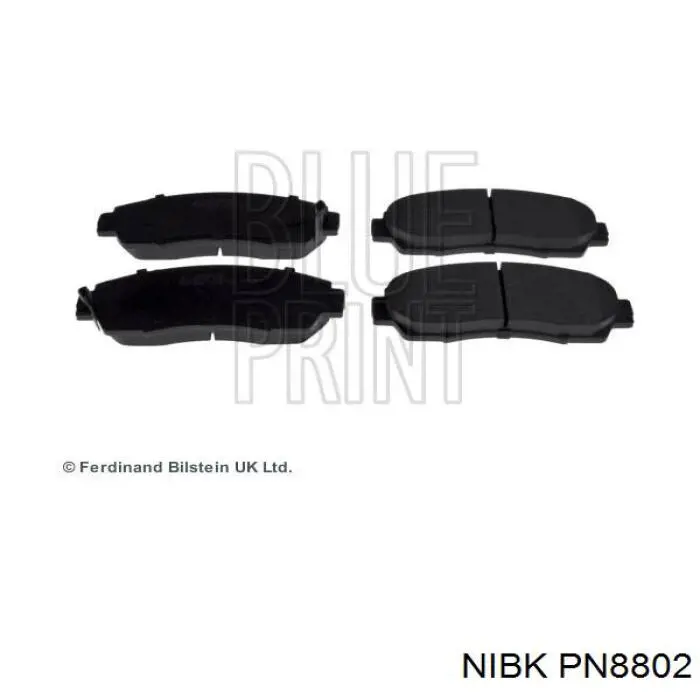 Sapatas do freio dianteiras de disco Nibk PN8802 preço, a partir de 25,99 USD
