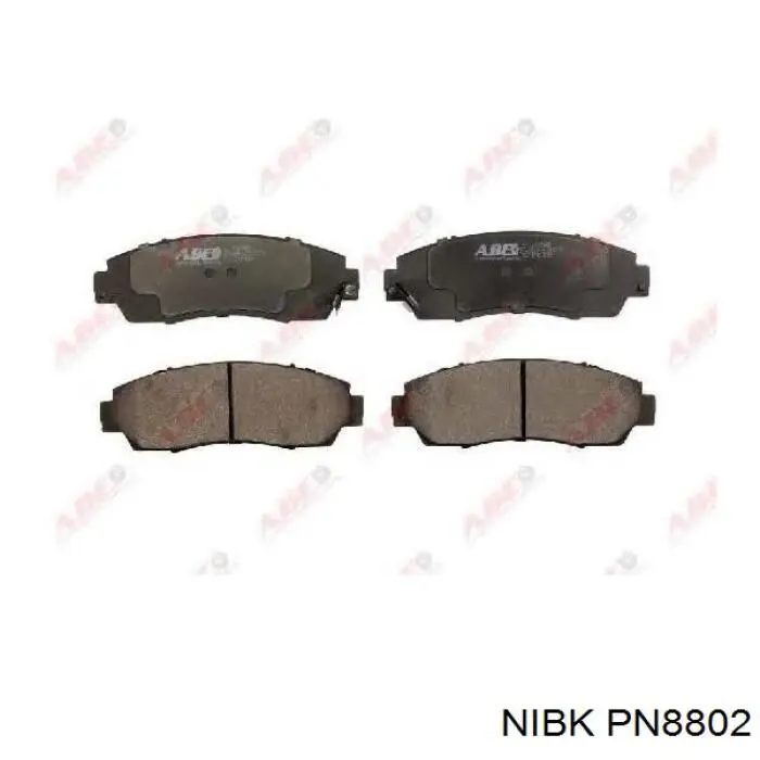 Sapatas do freio dianteiras de disco PN8802 Nibk