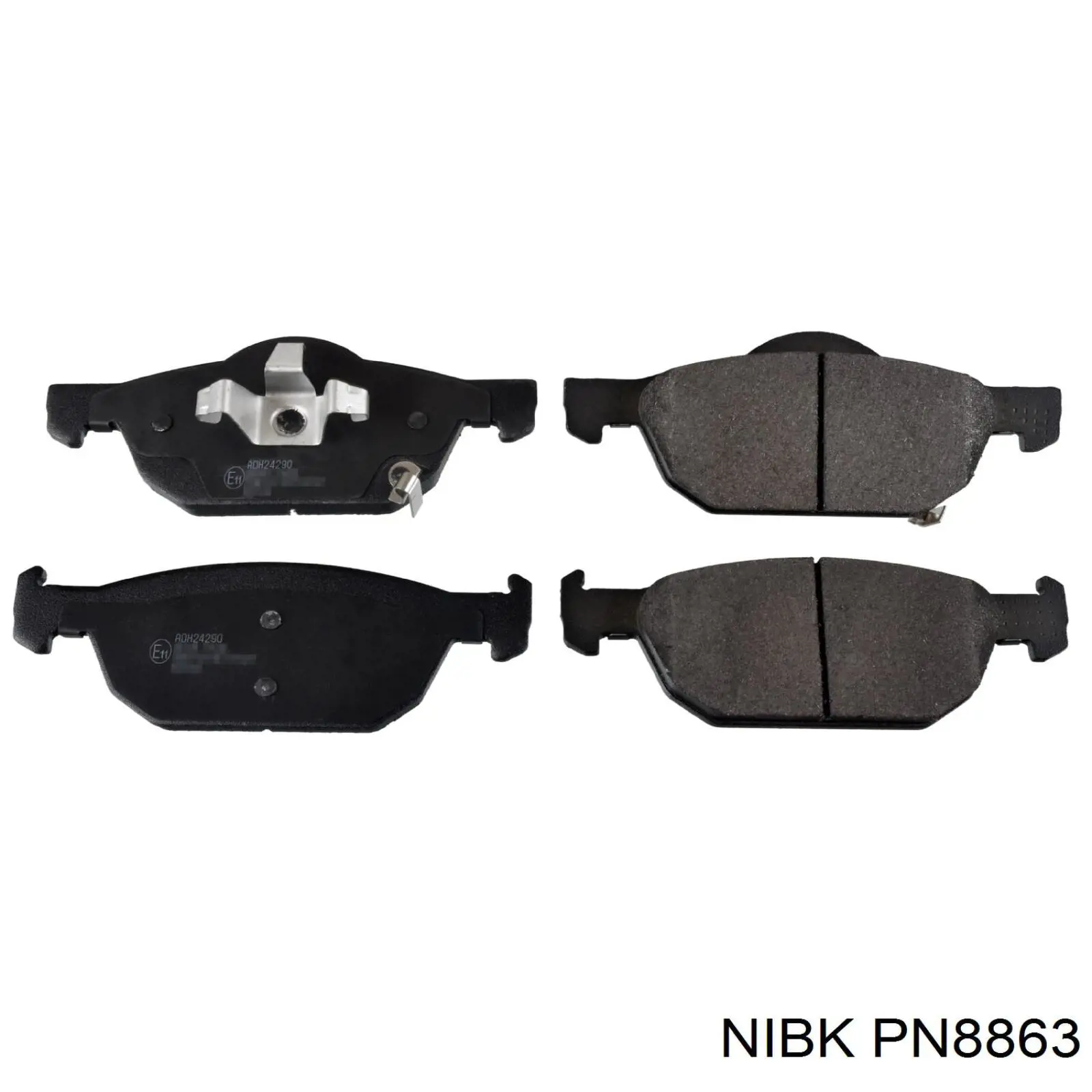 Compre PN8863 Nibk Sapatas do freio dianteiras de disco