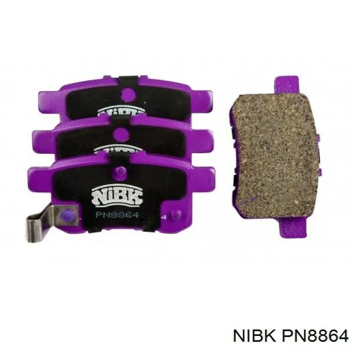 PN8864 Nibk Sapatas do freio traseiras de disco