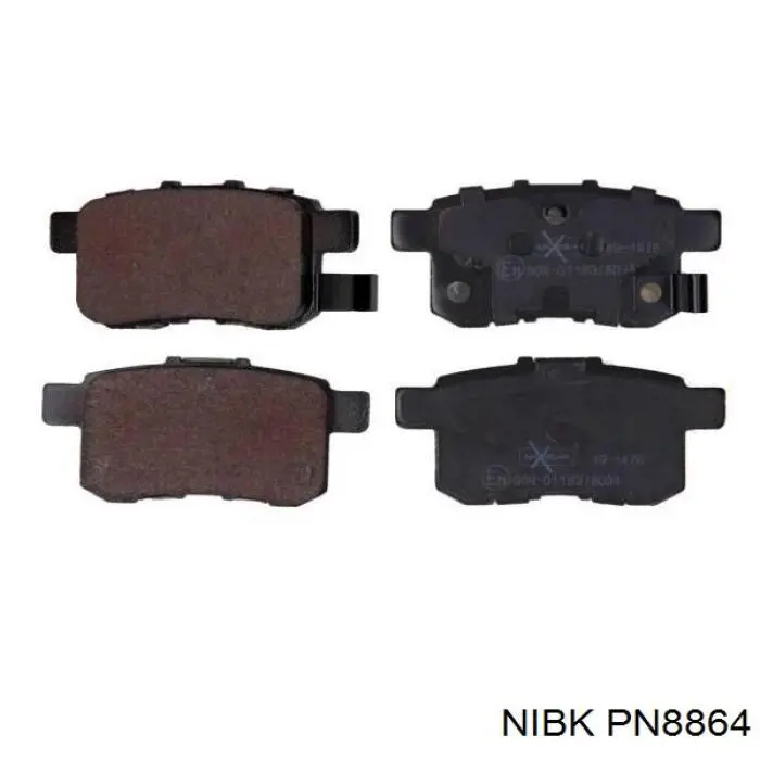 Compre PN8864 Nibk Sapatas do freio traseiras de disco