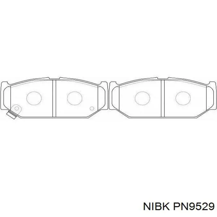 Sapatas do freio dianteiras de disco Nibk PN9529 preço, a partir de 29,04 USD