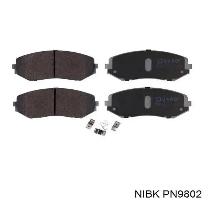 Sapatas do freio dianteiras de disco Nibk PN9802 preço, a partir de 43,01 USD