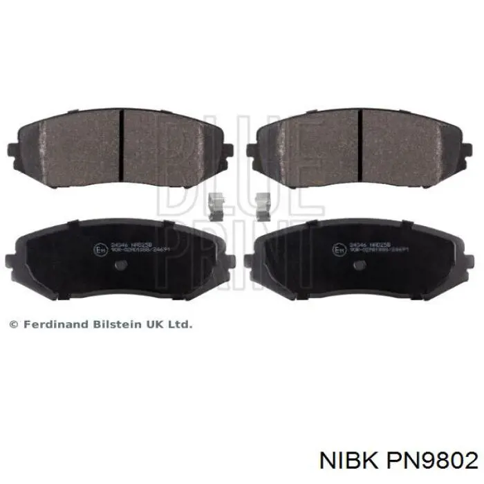 Compre PN9802 Nibk Sapatas do freio dianteiras de disco