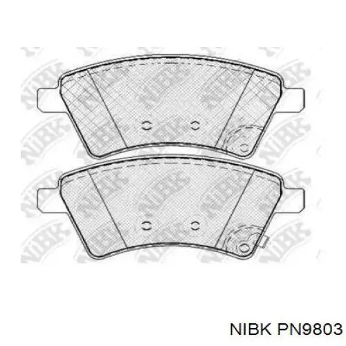 Sapatas do freio dianteiras de disco Nibk PN9803 preço, a partir de 26,29 USD